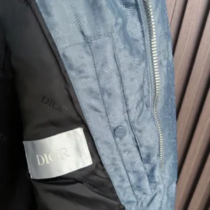 Replica Dior Down Jacket Blue Logo Series Reps - RepLuxe