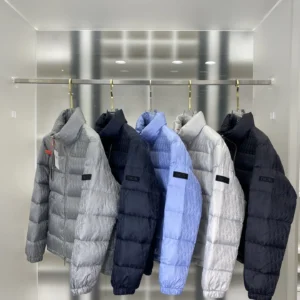 Replica Dior Oblique Down Jacket Black Stand Collar Reps - RepLuxe