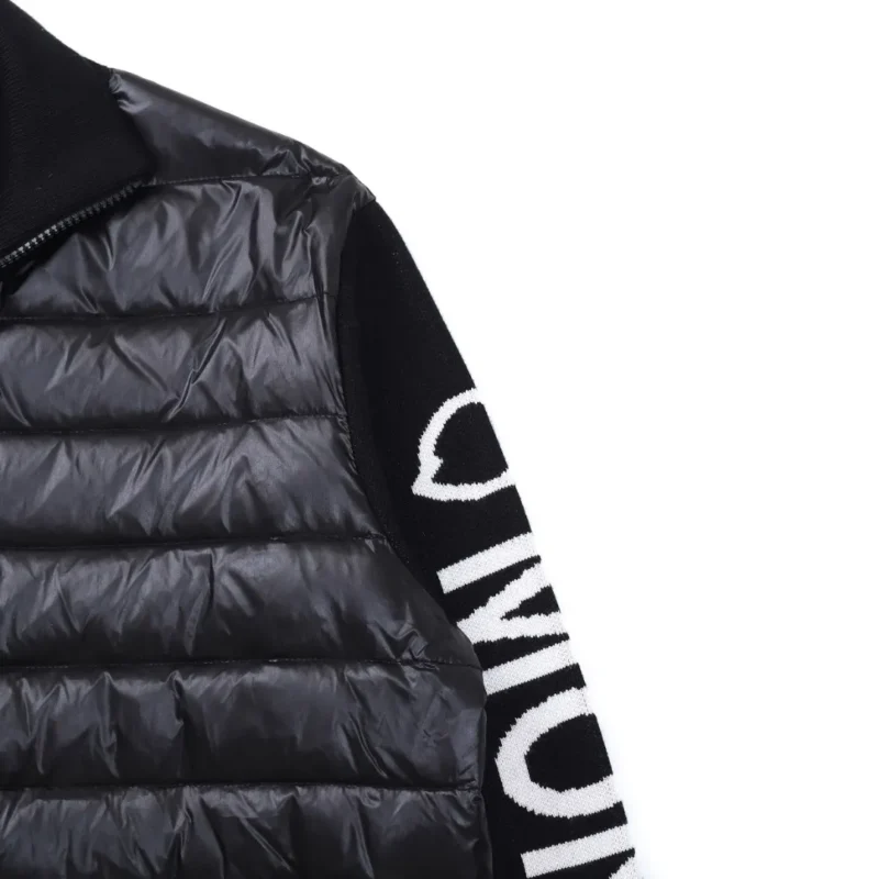 Replica Moncler M29 Knit Down Jacket Black Reps - RepLuxe