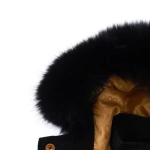 Replica Moose Knuckles Gold Scissor Down Jacket Black Reps - RepLuxe