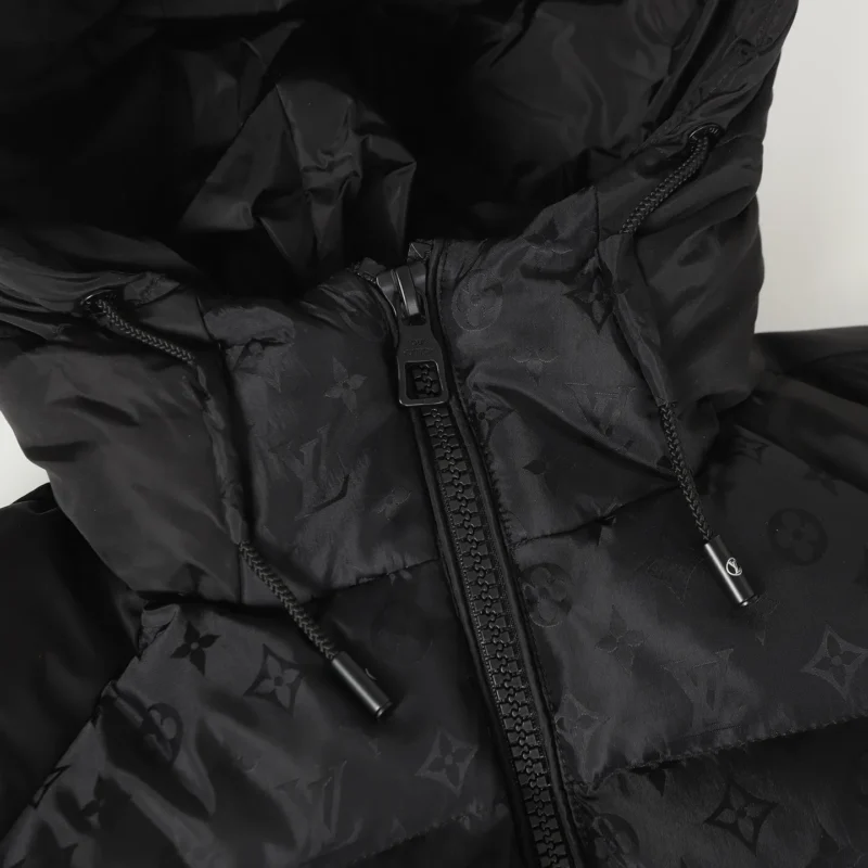 Replica Louis Vuitton Down Jacket Black Monogram Reps - RepLuxe