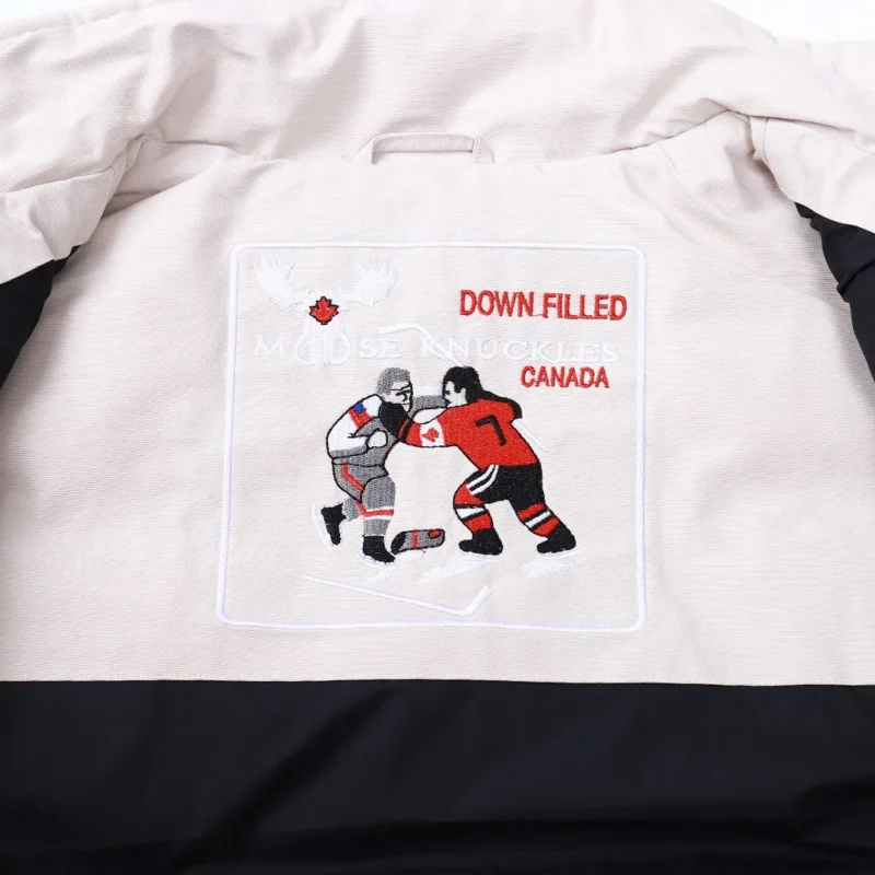 Replica Moose Knuckles Vest Off White Quilted Reps - RepLuxe