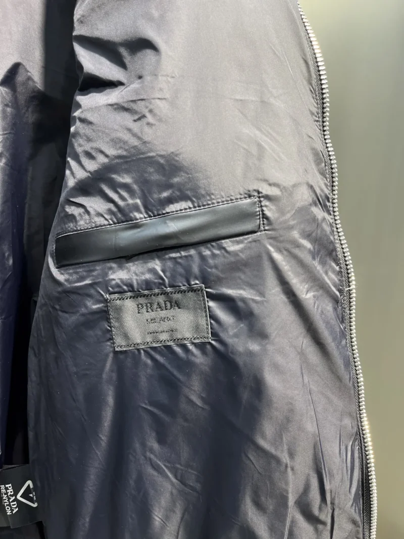 Replica Prada Down Vest Black Logo Style Reps - RepLuxe