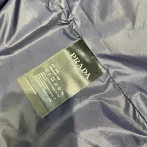 Replica Prada Minimalist Down Vest Blue Sleeveless Reps - RepLuxe