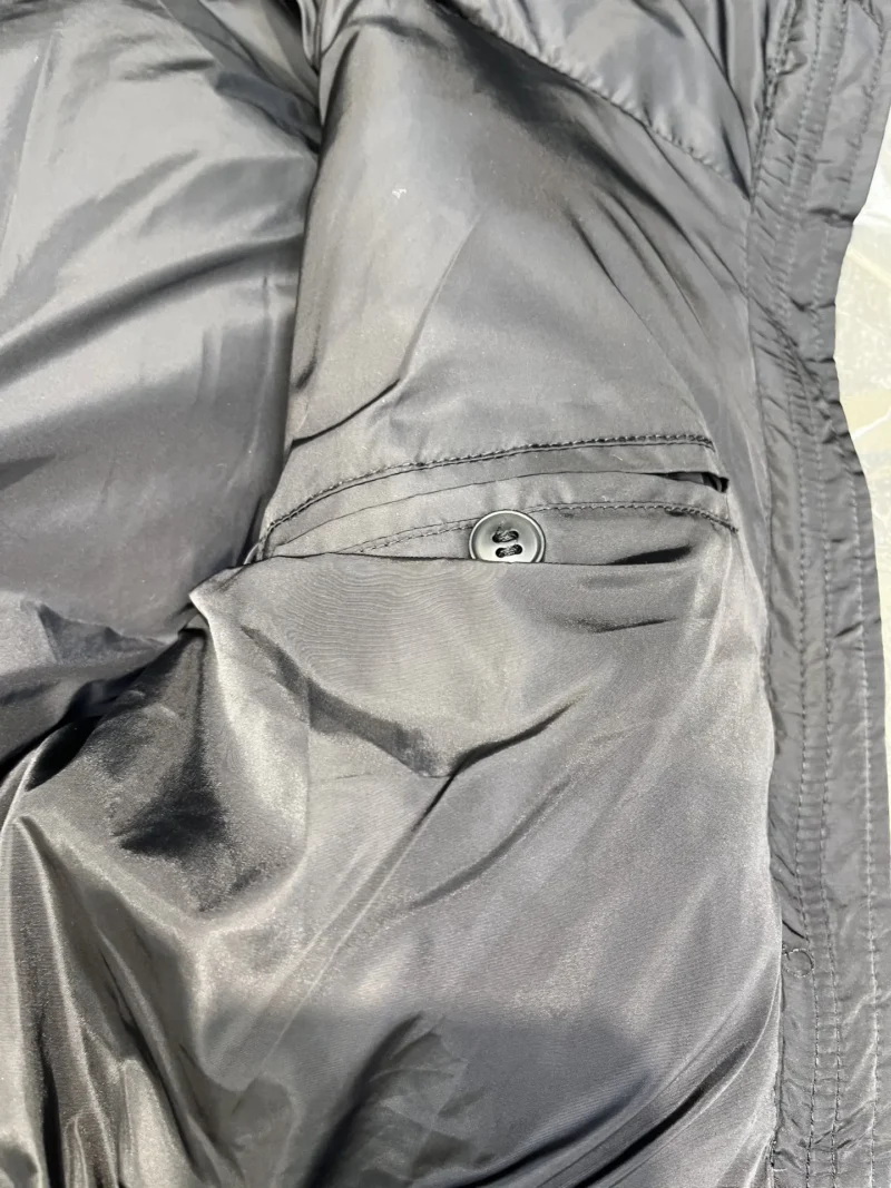 Replica Prada Logo Wool Down Vest Black Reps - RepLuxe