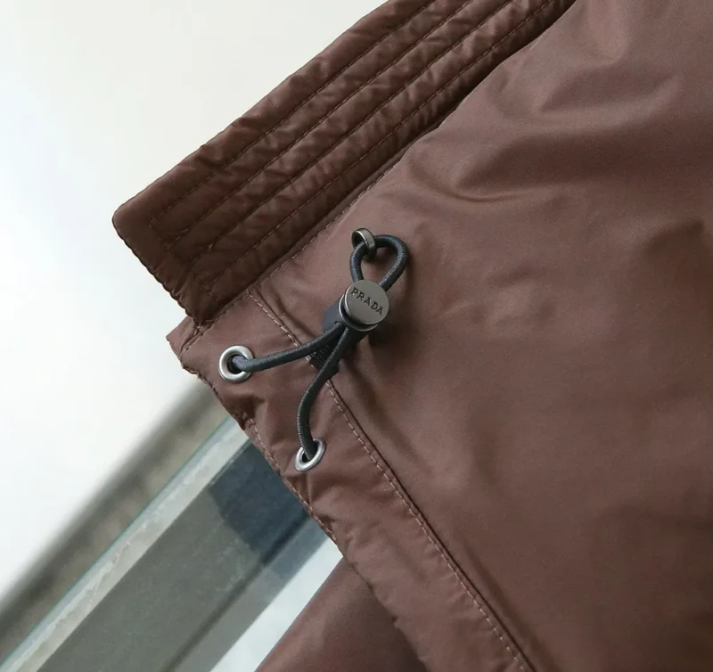 Replica Prada Re-Nylon Down Vest Cocoa Brown Reps - RepLuxe