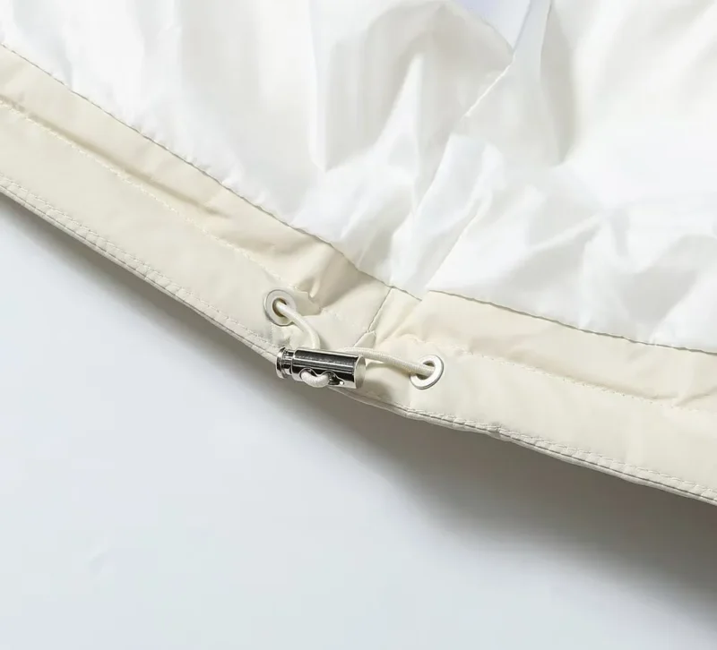 Replica Prada Letter Down Jacket White Unisex Reps - RepLuxe