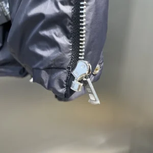 Replica Prada Down Jacket Grey Hooded Style Reps - RepLuxe