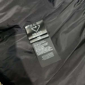 Replica Prada Long Waist Down Jacket Black Quilted Reps - RepLuxe