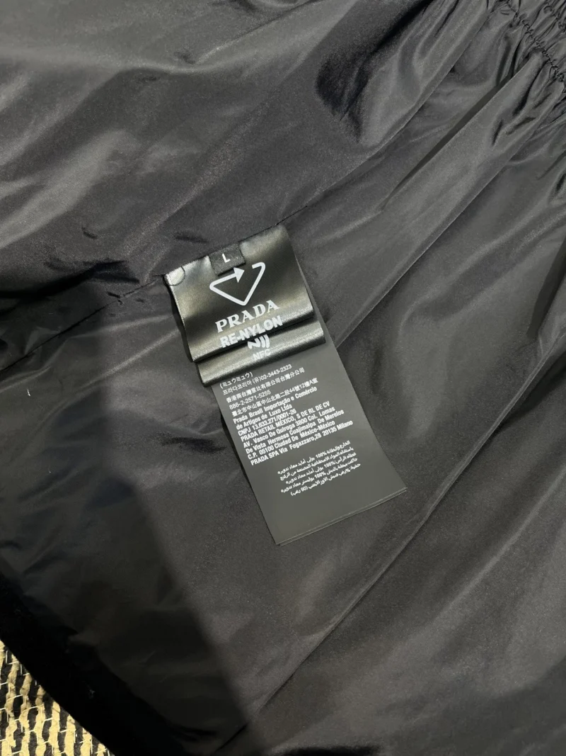 Replica Prada Long Waist Down Jacket Black Quilted Reps - RepLuxe