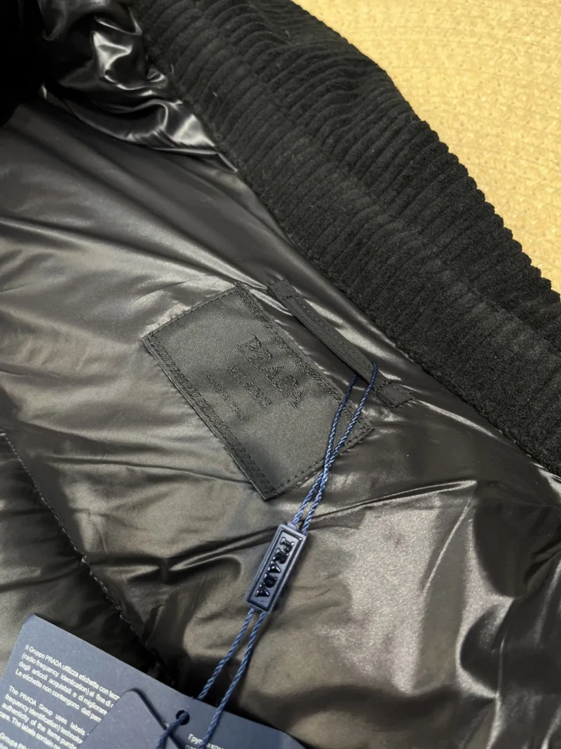 Replica Prada ReNylon Down Jacket Grey Quilted Reps - RepLuxe