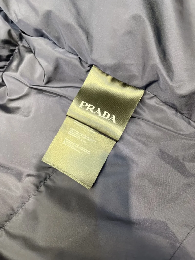 Replica Prada Biker Down Jacket Blue Hooded Reps - RepLuxe