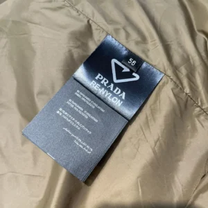 Replica Prada Down Jacket Taupe Hooded Style Reps - RepLuxe