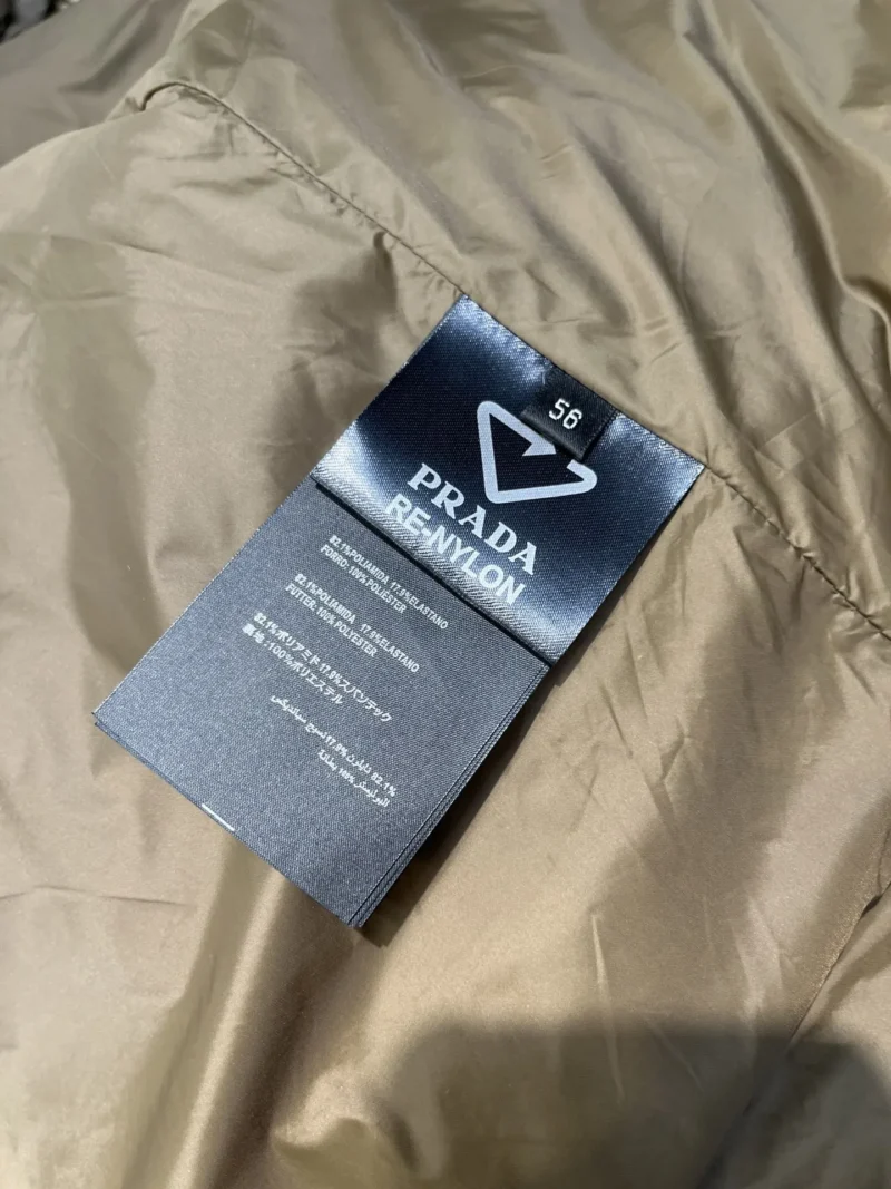 Replica Prada Down Jacket Taupe Hooded Style Reps - RepLuxe