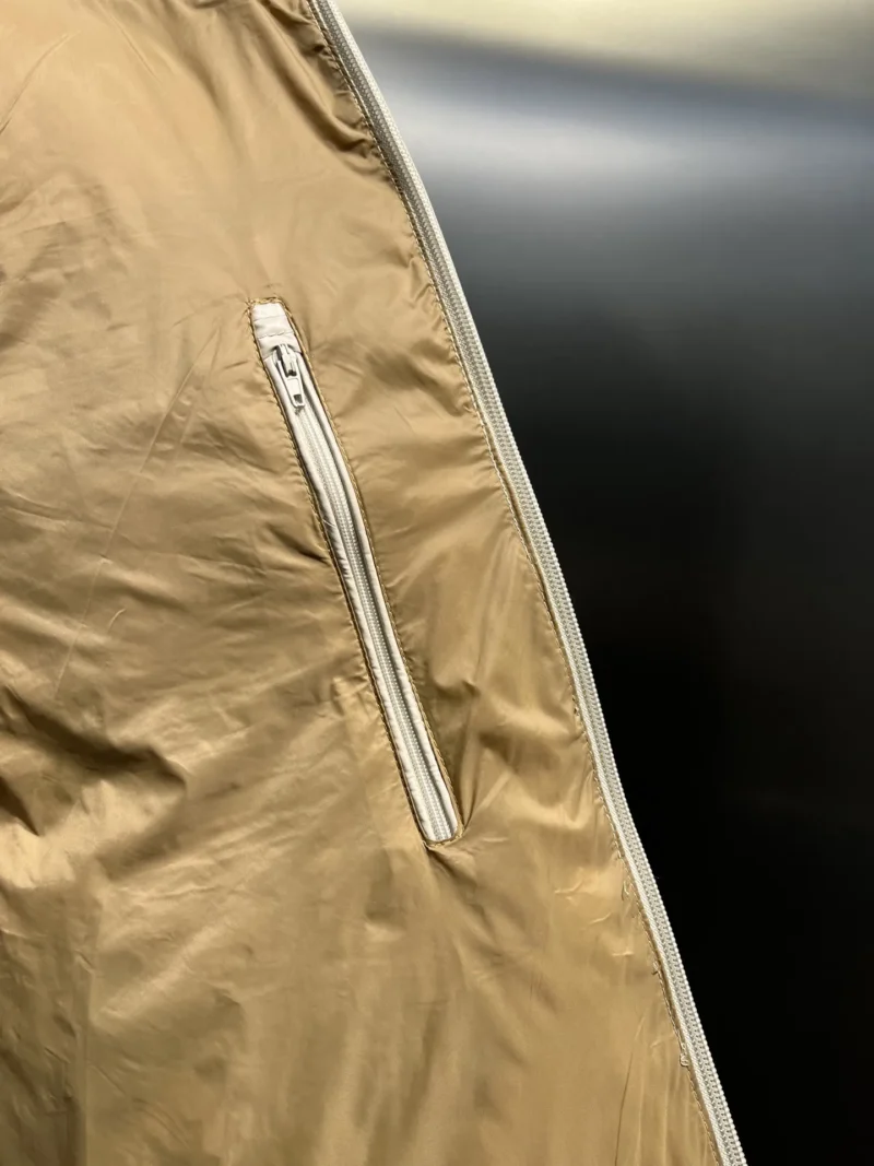 Replica Prada Down Jacket Beige Hooded Style Reps - RepLuxe