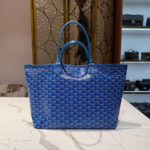 Goyard Anjou PM Reversible Tote Bag in Blue Goyardine