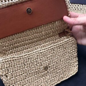 YSL Saint Laurent Icare Maxi raffia tote bag