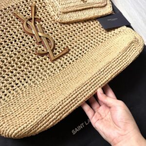 YSL Saint Laurent Icare Maxi raffia tote bag