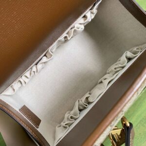 Gucci 1955 Luxury Women’s Handbag with Brown Handle 23x16x12cm