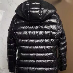 160f49c1-f829-4ce6-a478-76b715c77728 Reissue Moncler Shiny Black Hooded Jacket