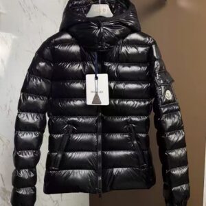 bd4e019a-0d90-48cc-b0a6-fa5e940ce342 Reissue Moncler Shiny Black Hooded Jacket