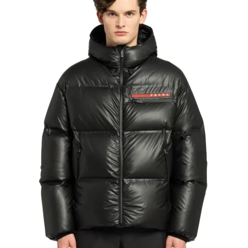 Replica Prada Light Nylon Hooded Puffer Jacket